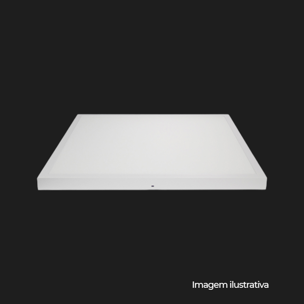 PAINEL BACKLIGHT LED SOB QUAD ALUM 600MM BIVOLT 40W 3.000K - BRANCO - COD 80873004