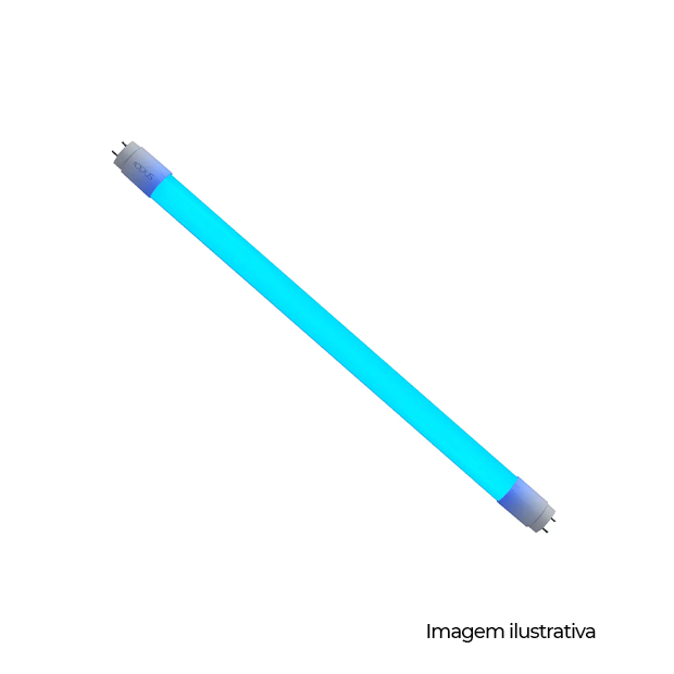 LAMP T8 BIV 0,6M 9W AZUL COD 90652