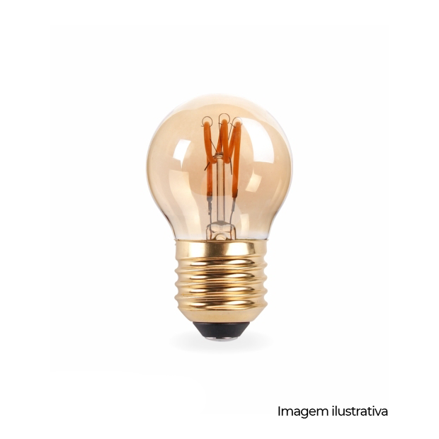 LAMPADA G45 AMBER TWIST 2200K 2W - COD 658