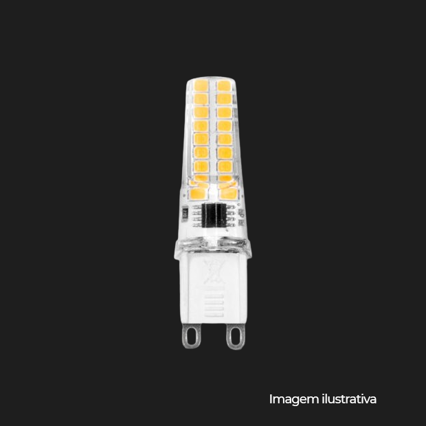 LAMPADA PIN G9 LED SMD 5W 2400K 127V 600 LUMENS COD LLG9S205Z