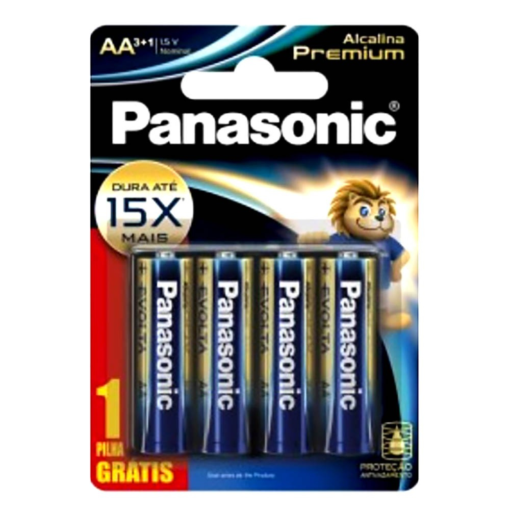 PILHA PANASONIC ALCALINA AA PREMI L4P3 - COD 9467