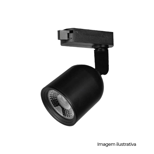 LED SPOT TRILHO ELEGANCE T1-PR-BR6500K-7W-BIV - COD 251151377