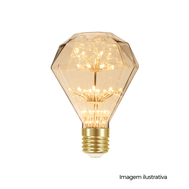 LAMPADA LED FIREWORKS VINTAGE D95 AMBAR - COD 11080415