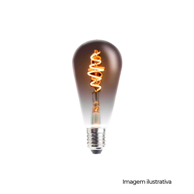LAMPADA LED ST64 RETRO-BLACK E27 AMB2200K 5W BIVOLT - COD 338510275