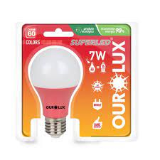 SUPERLED OURO 60 COLORS 7W BIV VERMELHO COD 05457