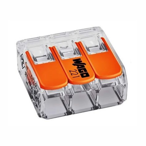 CONECTOR DE JUNCAO 3 VIAS 4MM 32A IP20 COMPACT - COD 2210413
