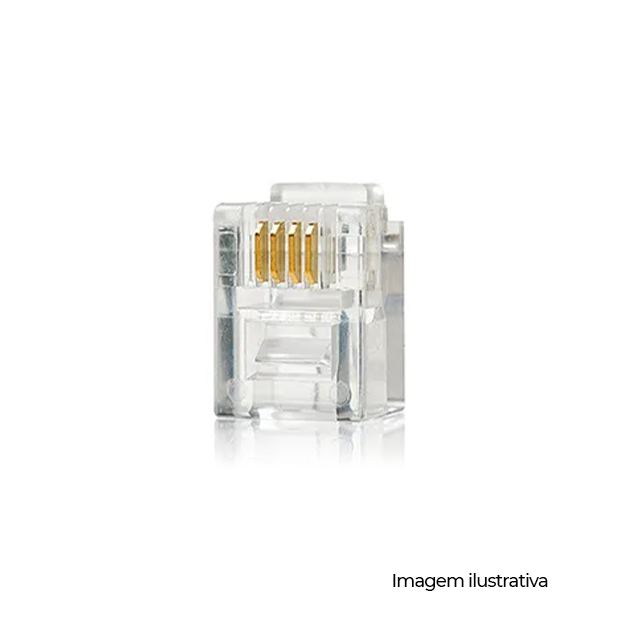 CONECTOR MACHO RJ11 4P4C