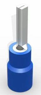 TERMINAL PINO PRE ISOL 20,0MM 1,5-2,5MM 27A, AZ - COD TP2022