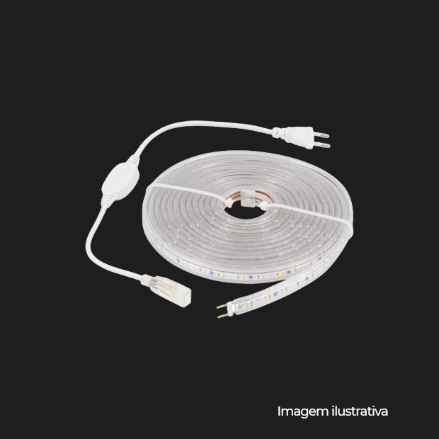 FITA LED 2835 110V VERMEL 4.8W 5M ACES - COD 9018