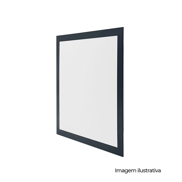 PAINEL LED EMB QUAD ALUM 400MM BIVOLT 32W 6.500K - PRETO - COD 83496001