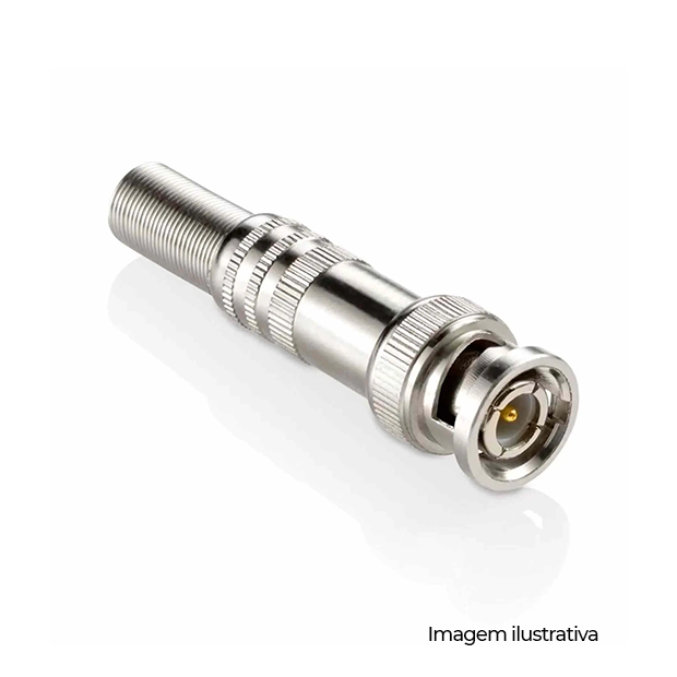 CONECTOR BNC MACHO COM MOLA POWER TEC