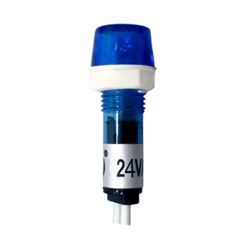 SINALEIRO CCA 9MM LED AZUL - 24VA /VCC. COD 8648