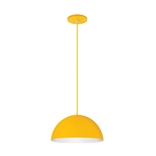 PENDENTE DOMUS CORES 600 AMARELO/BRANCO 60X27CM 1XE27