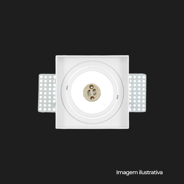 SPOT AR70 BRANCO C/SOQUETE P/LAMP GU10 COD 8250
