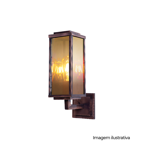 ARANDELA VINTAGE COVER - 25CM COBRE LISO - COD 925300-05