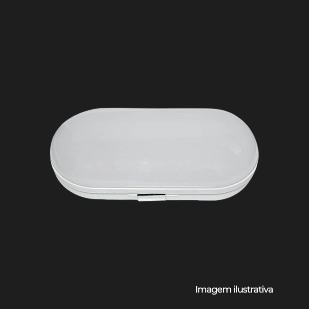 LUMINARIA TARTARUGA LED 8W BIV 2700K OVAL - COD 05801