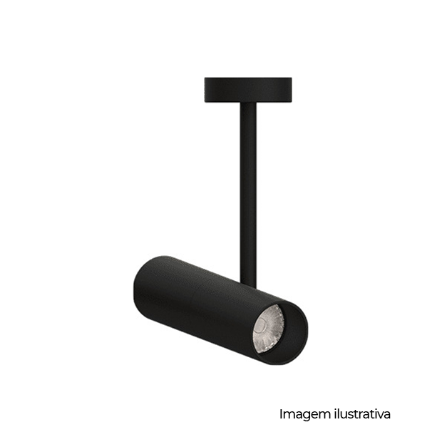 PENDENTE PIPE UNO MR16 PRETO COD 3.650.7137