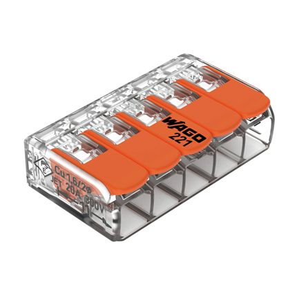 CONECTOR DE JUNCAO 5 VIAS 6MM 41A COMPACT - COD 60361843