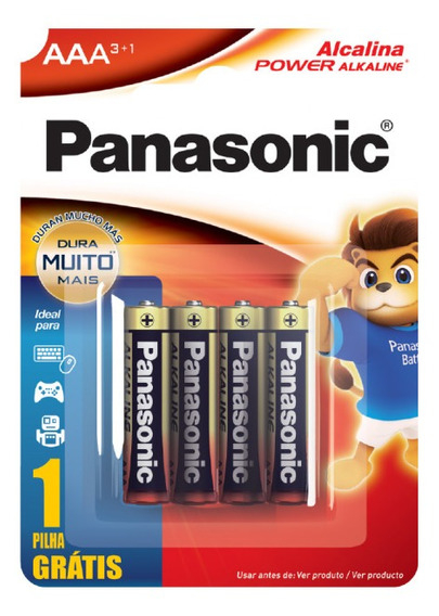 PILHA PANASONIC ALCALINA AAA 4UN COD 7803