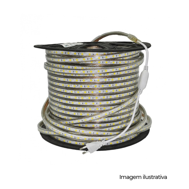 FITA LED 2835 100V VERMEL 4.8W IP65 - COD 9415