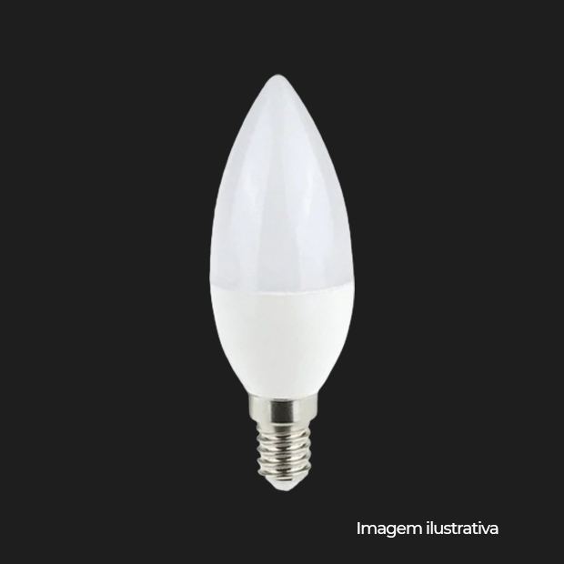 VELA LED LEITOSA B35 E14 4,5W 3000K 127/220V COD LM698