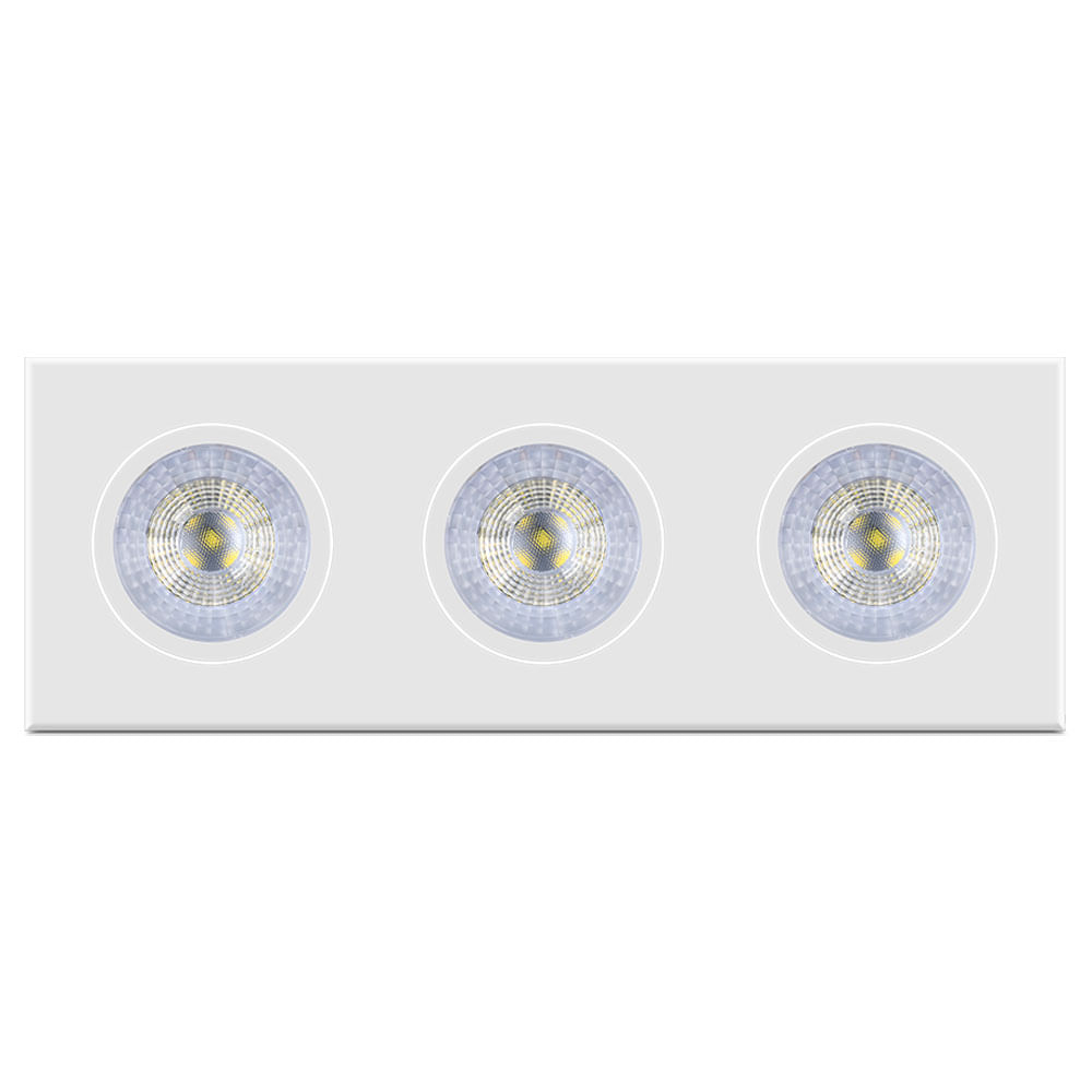 SPOT LED TRIPLA 3XMR16 15W 6500K