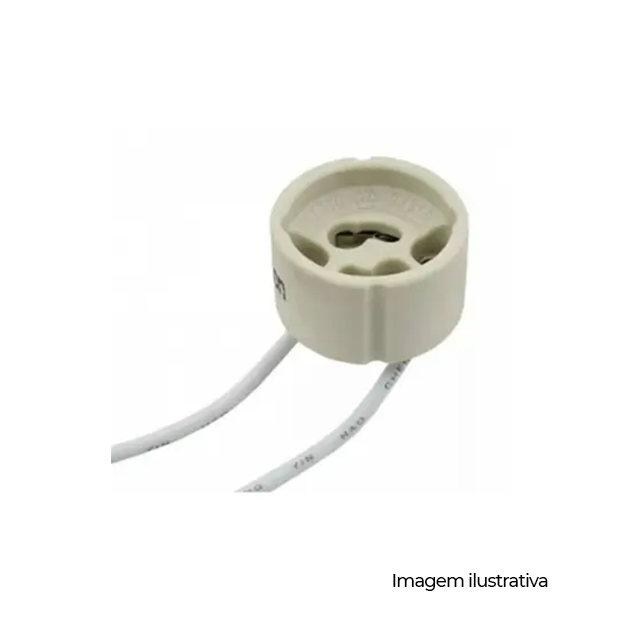 SOQUETE DE PORCELANA P/ LAMP DICR GU10 - COD 133