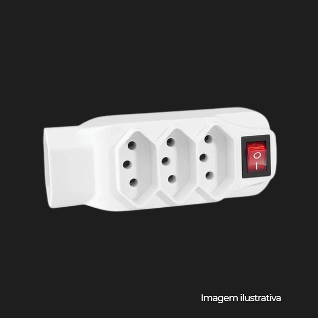 ADAPTADOR L 4 SAIDAS BRANCO COD WI246