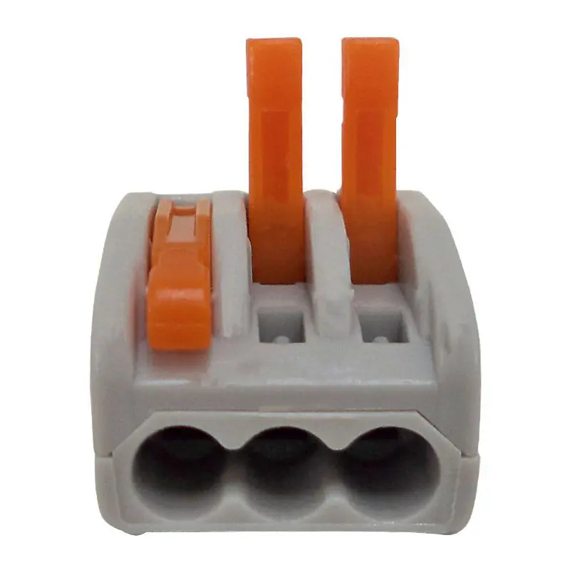 CONECTOR DE EMENDA AUTOMATICO KV222-413 - 3 VIAS-P CABOS 0,75 A 2,5MM ATE 32A  COD 012017