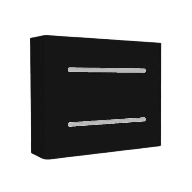 ARANDELA BOX LINEA 1XG9 PRETA