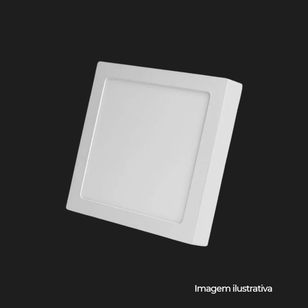 LUMINARIA LED SOBREPOR 18W 6500K QUA L22,5CM - COD 509