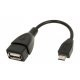 CABO ADAPTADOR USB-A F OTG X USB MICRO 5P 2.0 15CM