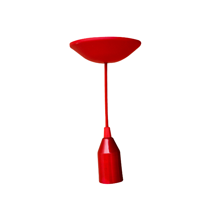PENDENTE FIT E 27 VERMELHO