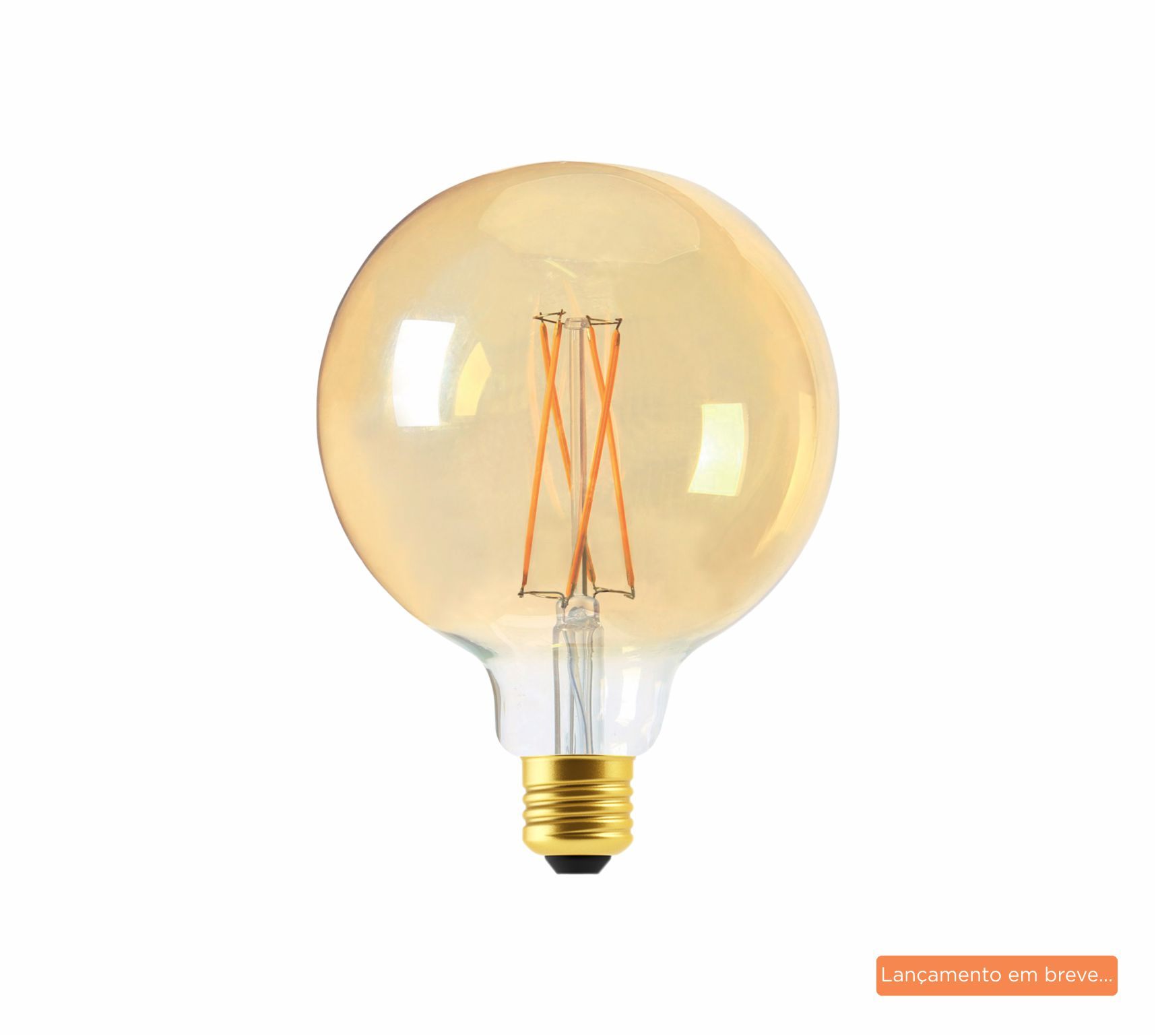 LAMPADA FILAMENTO LED L125 BULBO AMBAR 4W 2000K AUTOVOLT E27 - COD 180.06.0651-0