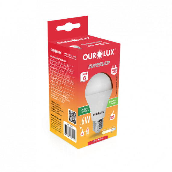 SUPERLED OURO 6W BIV 6500K  COD 20021