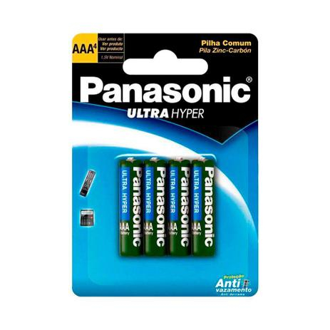 PILHA PANASONIC COMUM AAA 4UN - COD 7929