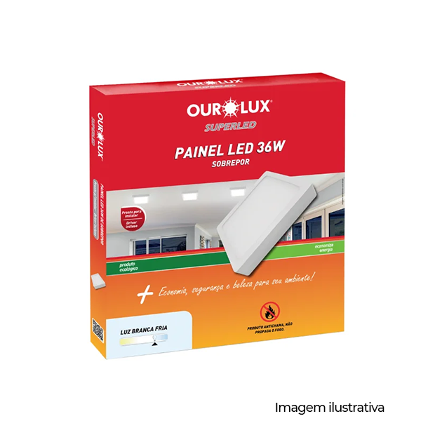 PLAFON LED SOBREPOR 36W BIV 6500K QUAD - COD 03211