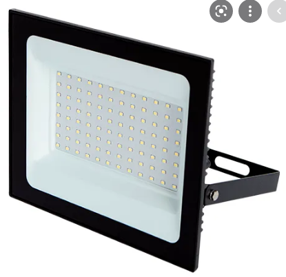 REFLETOR LED 100W 100-240V 6000K PRETO - COD RL0100
